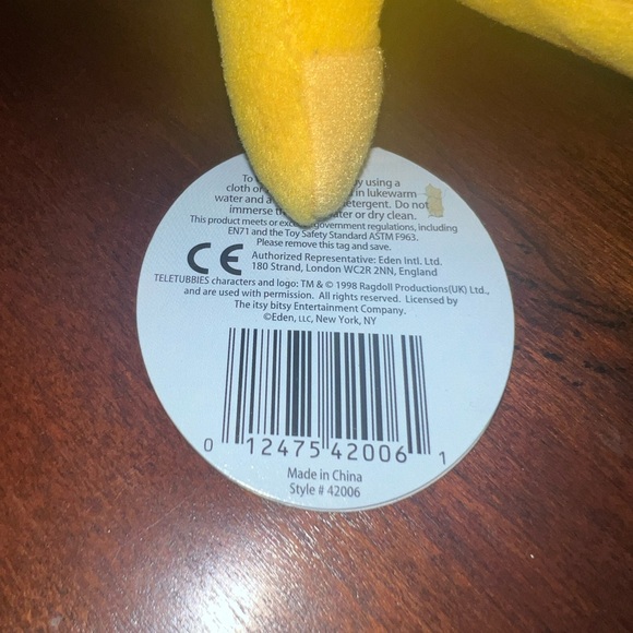 Vintage 1998 Laa-Laa Yellow Teletubbies character. Excellent Condition - Picture 8 of 9